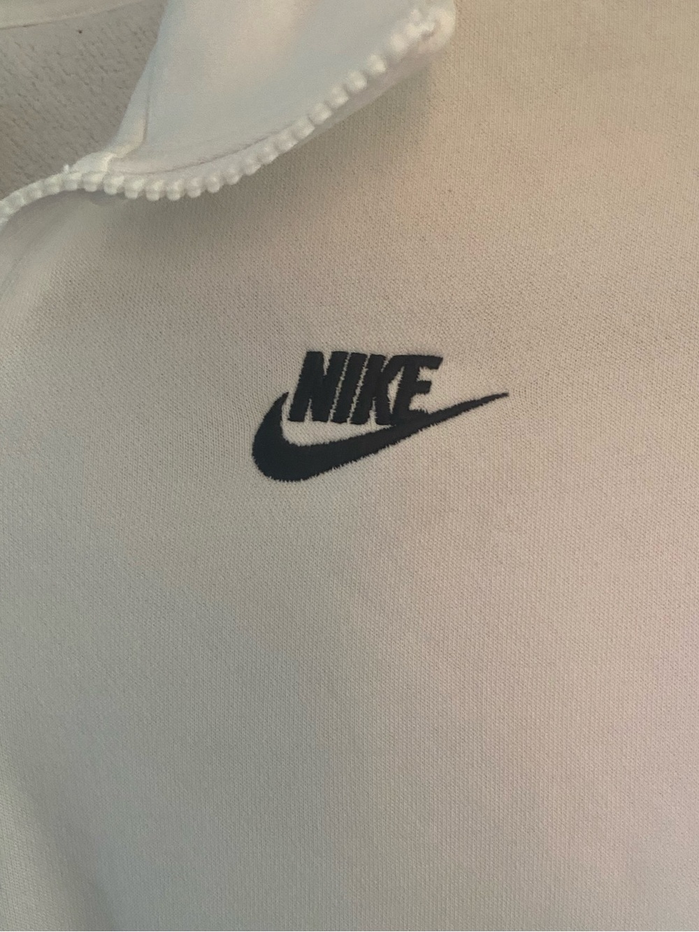 Nike White Quarter Zip Sweatshirt - Picture 3 of 6